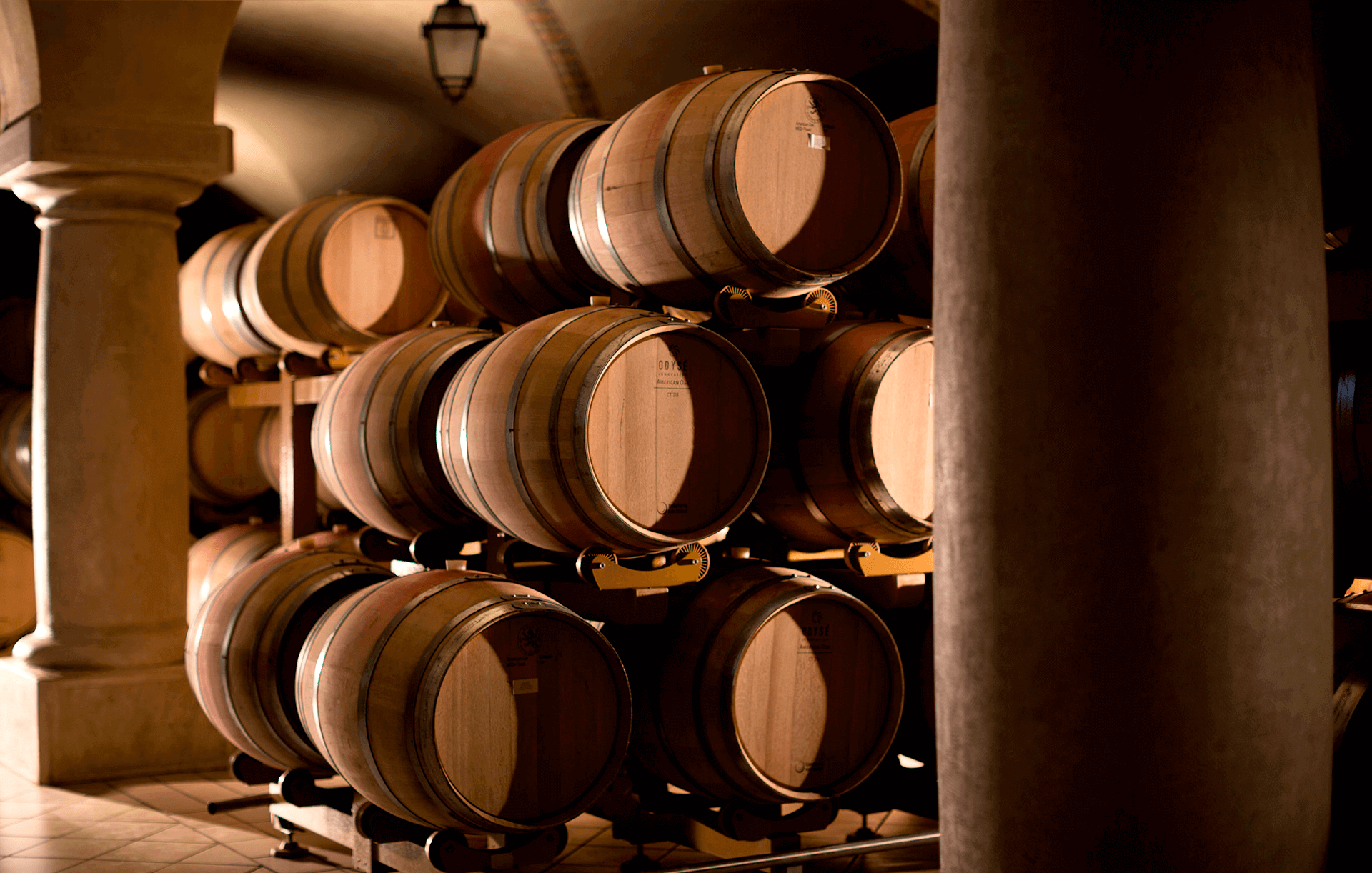 Barrels in the cellar